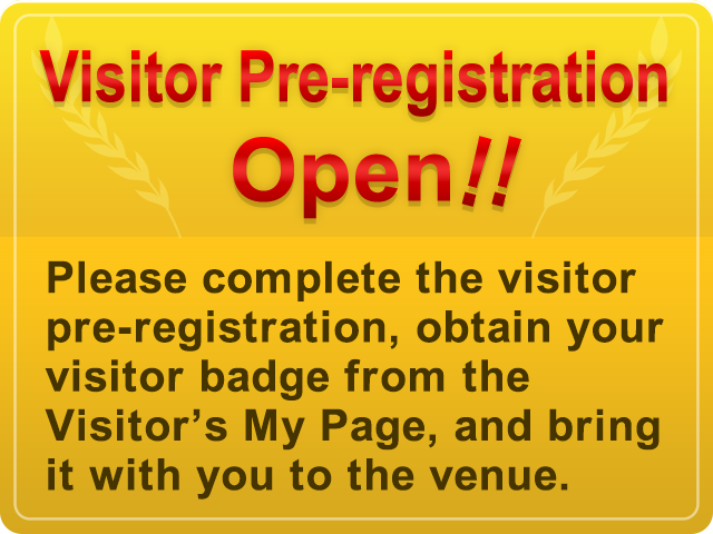 Visitor Pre-registration Open!